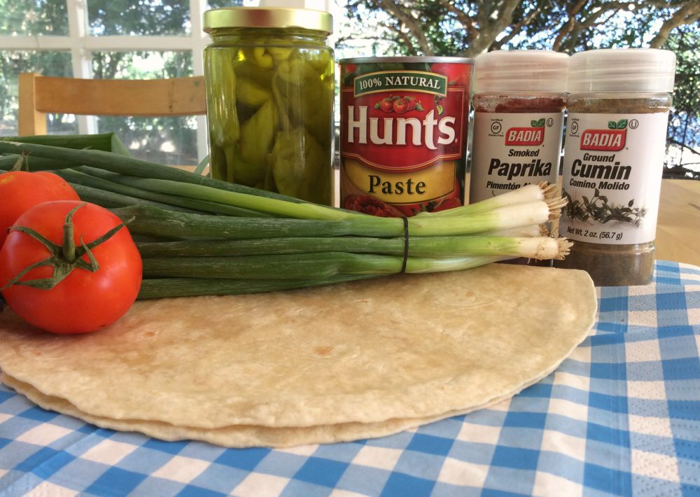 Turkish pizza ingredients