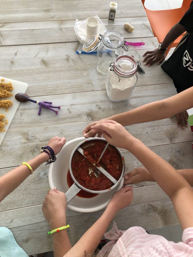 Making homemade ketchup